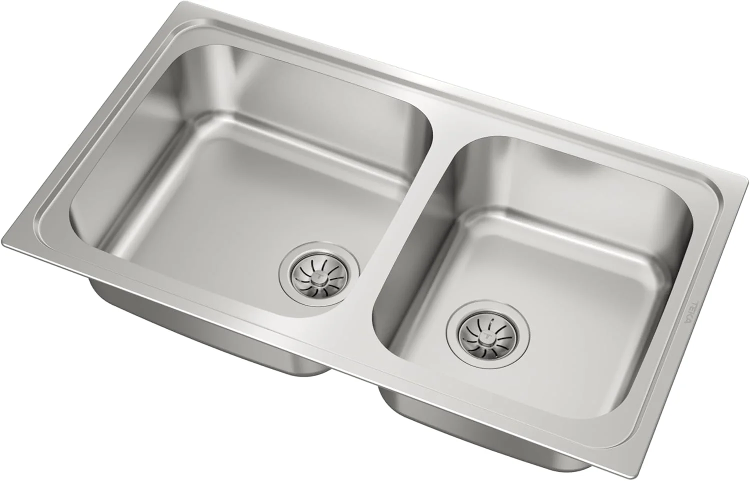 سینک ظرفشویی استیل دو لگنه توکار تِکا مدل Classic 2C86Sf