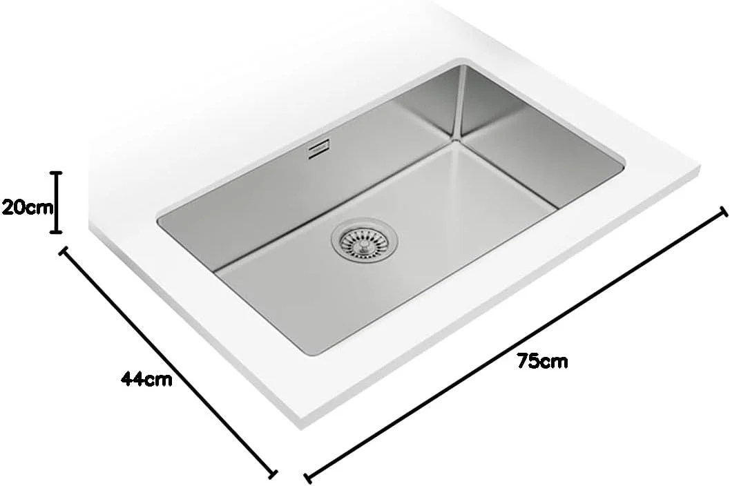 سینک استیل تک لگنه توکار TEKA BE LINEA RS15 71.40