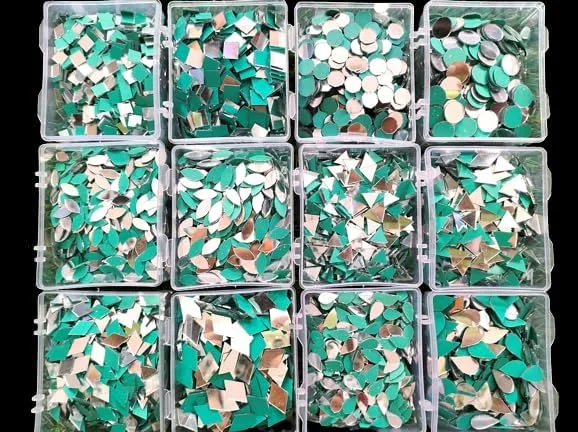 آینه های 12 شکلی Teraiya برای هنر لیپان و کارهای دستی | دکور دیوار | ماندالا | وسایل تزئینی (1200 عدد) آینه های 12 شکلی Teraiya برای هنر لیپان و کارهای دستی | دکور دیوار | ماندالا | وسایل تزئینی (1200 عدد)