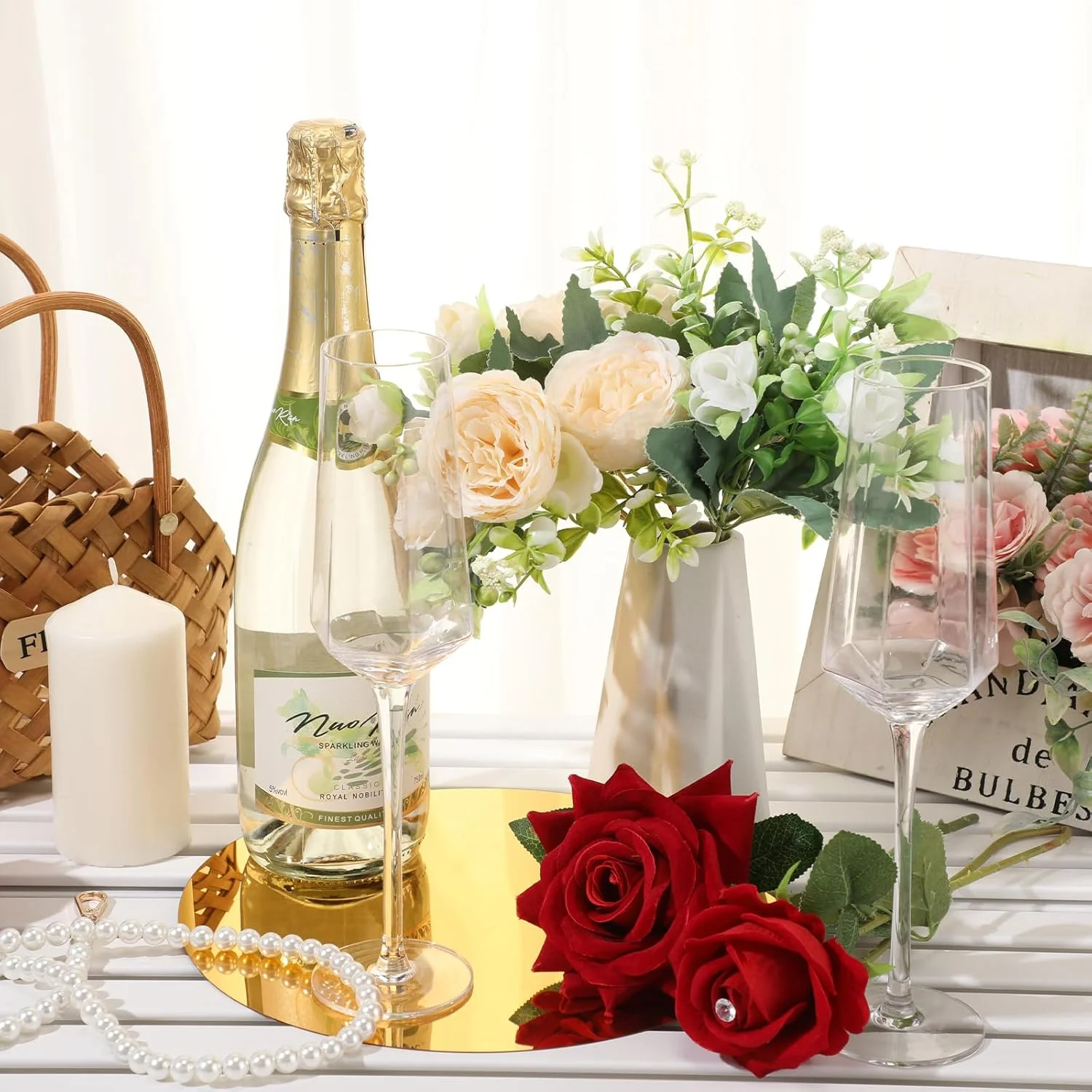 آینه گرد اکریلیک 12 اینچی Thyle، 6 عددی، مناسب برای استفاده به عنوان پایه شمع و تزیین میز، دکوراسیون جشن عروسی و کریسمس، ضخامت 1 میلی متر (طلایی) آینه گرد اکریلیک 12 اینچی Thyle، 6 عددی، مناسب برای استفاده به عنوان پایه شمع و تزیین میز، دکوراسیون جشن عروسی و کریسمس، ضخامت 1 میلی متر (طلایی)