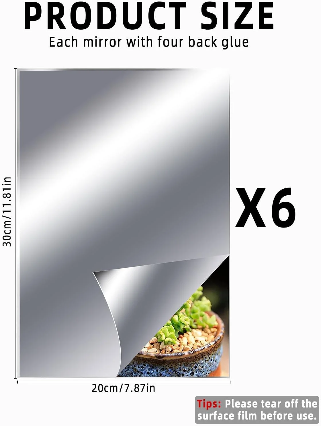 بسته 6 عددی آینه های کاشی خود چسب SOBEAU، 30 x 20 سانتی متر، ورق های آینه خود چسب A4، فیلم آینه انعطاف پذیر، آینه چسب HD، آینه پلاستیکی بزرگ بدون قاب، آینه تزئینی اکریلیک، دیواری بسته 6 عددی آینه های کاشی خود چسب SOBEAU، 30 x 20 سانتی متر، ورق های آینه خود چسب A4، فیلم آینه انعطاف پذیر، آینه چسب HD، آینه پلاستیکی بزرگ بدون قاب، آینه تزئینی اکریلیک، دیواری