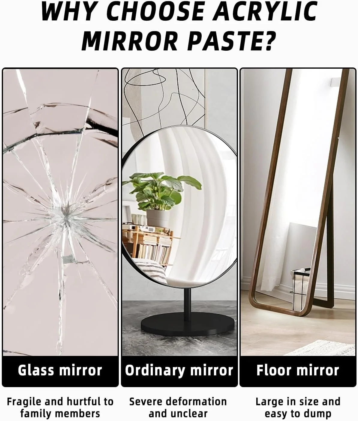 بسته 6 عددی آینه های کاشی خود چسب SOBEAU، 30 x 20 سانتی متر، ورق های آینه خود چسب A4، فیلم آینه انعطاف پذیر، آینه چسب HD، آینه پلاستیکی بزرگ بدون قاب، آینه تزئینی اکریلیک، دیواری بسته 6 عددی آینه های کاشی خود چسب SOBEAU، 30 x 20 سانتی متر، ورق های آینه خود چسب A4، فیلم آینه انعطاف پذیر، آینه چسب HD، آینه پلاستیکی بزرگ بدون قاب، آینه تزئینی اکریلیک، دیواری