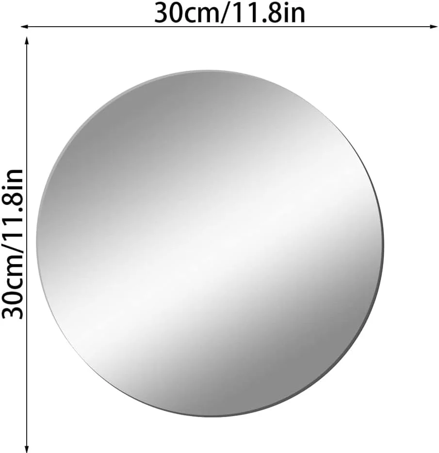 بسته 2 عددی آینه های کاشی خود چسب SSyang، 30 x 30 سانتی متر، آینه های اکریلیک گرد، آینه های انعطاف پذیر خود چسب، غیر شیشه ای، دکوراسیون دیواری اکریلیک DIY، آینه تزئینی، آینه دیواری بدون قاب بسته 2 عددی آینه های کاشی خود چسب SSyang، 30 x 30 سانتی متر، آینه های اکریلیک گرد، آینه های انعطاف پذیر خود چسب، غیر شیشه ای، دکوراسیون دیواری اکریلیک DIY، آینه تزئینی، آینه دیواری بدون قاب