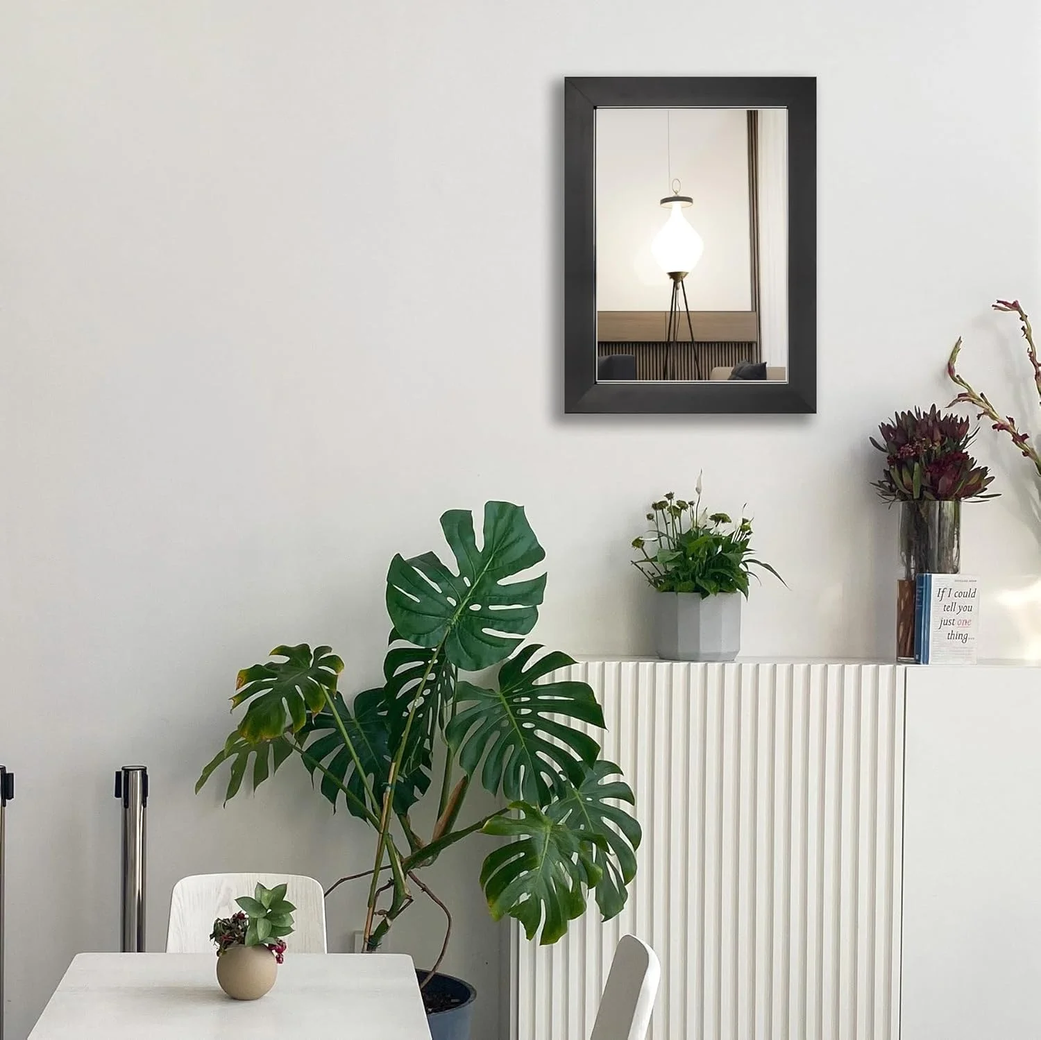 آینه دیواری Ruomeng مستطیلی تزئینی 30 در 40 سانتی متر مناسب برای ورودی، اتاق خواب، اتاق نشیمن، مشکی آینه دیواری Ruomeng مستطیلی تزئینی 30 در 40 سانتی متر مناسب برای ورودی، اتاق خواب، اتاق نشیمن، مشکی