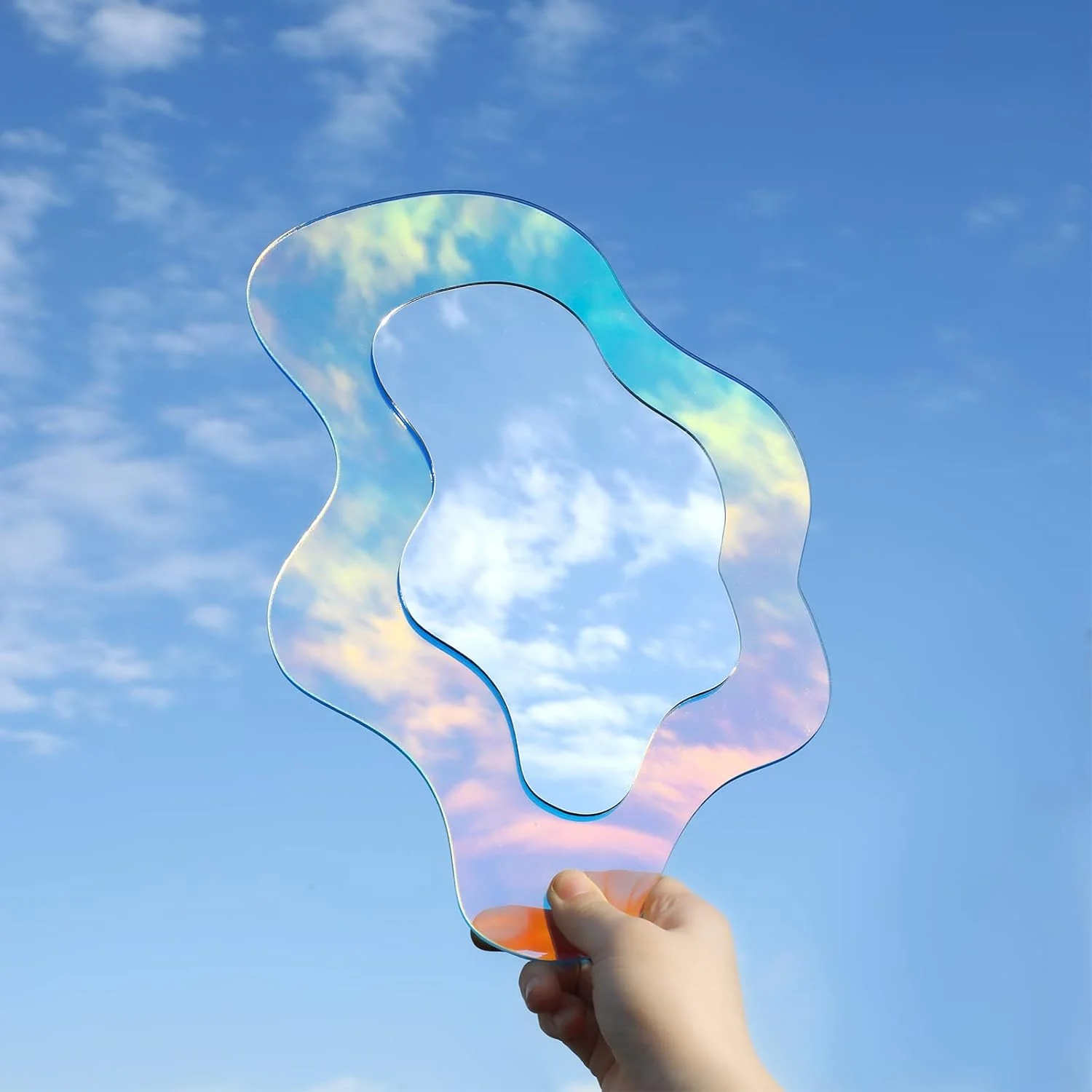 آینه آکریلیک موج دار Qunclay رنگین کمانی نامنظم زیبایی شناسی آینه رومیزی موج دار بدون قاب آمورفیک رترو برای دکور دیوار اتاق نشیمن اتاق خواب حمام ورودی (سبک زنده، 36 × 25 سانتی متر) آینه آکریلیک موج دار Qunclay رنگین کمانی نامنظم زیبایی شناسی آینه رومیزی موج دار بدون قاب آمورفیک رترو برای دکور دیوار اتاق نشیمن اتاق خواب حمام ورودی (سبک زنده، 36 × 25 سانتی متر)