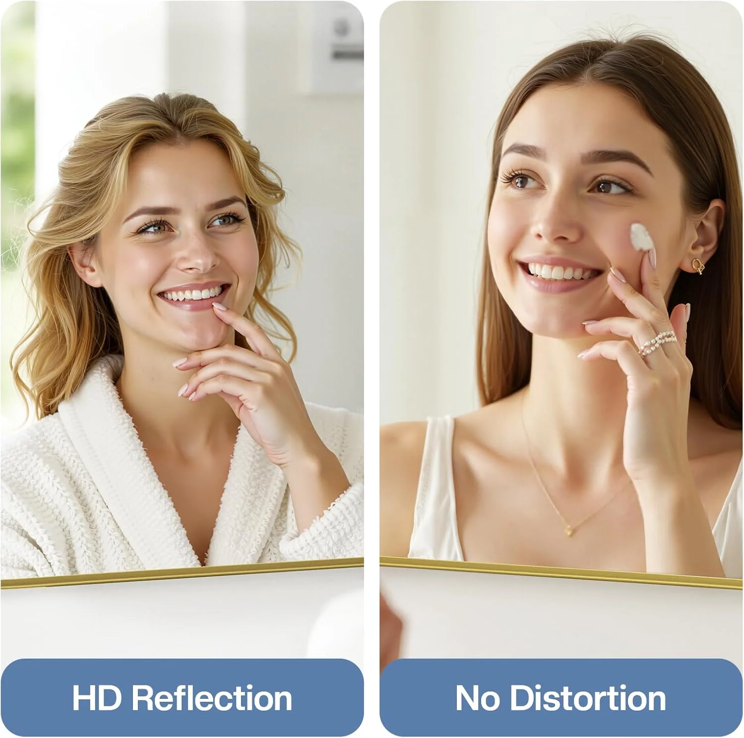 آینه دیواری رفلیکس 60x90 سانتی متر، آینه طلایی دیواری برای حمام، دکوراسیون اتاق نشیمن، اتاق خواب، ورودی آینه دیواری رفلیکس 60x90 سانتی متر، آینه طلایی دیواری برای حمام، دکوراسیون اتاق نشیمن، اتاق خواب، ورودی