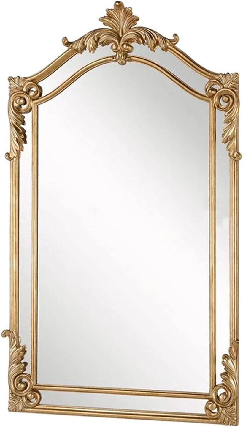 آینه دیواری آویز باروک، آینه چوبی طلایی، آینه تزئینی مستطیلی، لوکس و مدرن، 70 × 100/120 سانتی متر، مناسب اتاق نشیمن یا اتاق خواب، طلایی - 100 × 70 سانتی متر آینه دیواری آویز باروک، آینه چوبی طلایی، آینه تزئینی مستطیلی، لوکس و مدرن، 70 × 100/120 سانتی متر، مناسب اتاق نشیمن یا اتاق خواب، طلایی - 100 × 70 سانتی متر