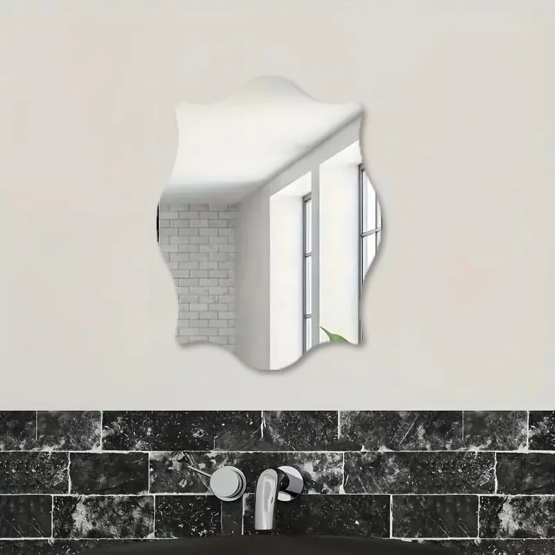 ورق آینه ای، آینه انعطاف پذیر غیر شیشه ای خود چسب، برچسب های دیواری آینه ای پلاستیکی برای دکوراسیون دیوار منزل. (تکی) ورق آینه ای، آینه انعطاف پذیر غیر شیشه ای خود چسب، برچسب های دیواری آینه ای پلاستیکی برای دکوراسیون دیوار منزل. (تکی)