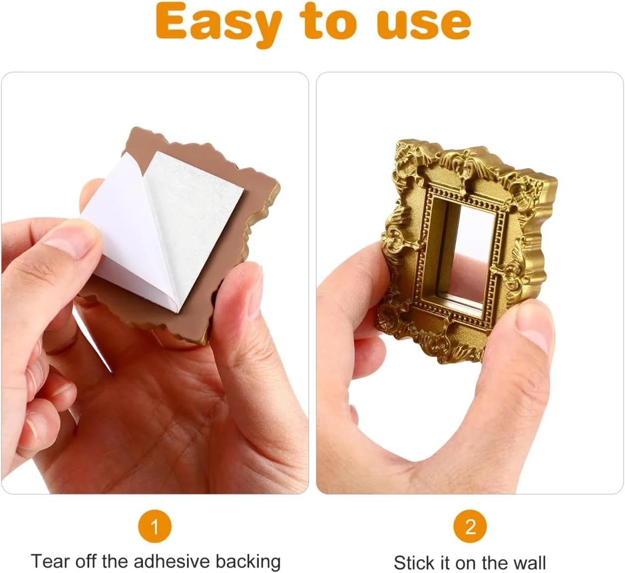 قاب های قدیمی Mipcase: 3 قاب تزئینی مستطیلی بیضی شکل عتیقه آویز دیواری با آینه آویز رترو قاب های قدیمی Mipcase: 3 قاب تزئینی مستطیلی بیضی شکل عتیقه آویز دیواری با آینه آویز رترو