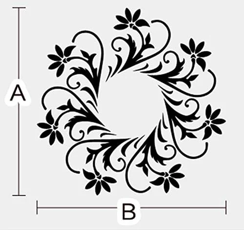 برچسب آینه اروپایی MEYA برای تزئین سقف، برچسب دیواری آینه سقفی DIY، نورپردازی بالای سقف لوستر در اطراف برچسب قاب آینه تزئینی