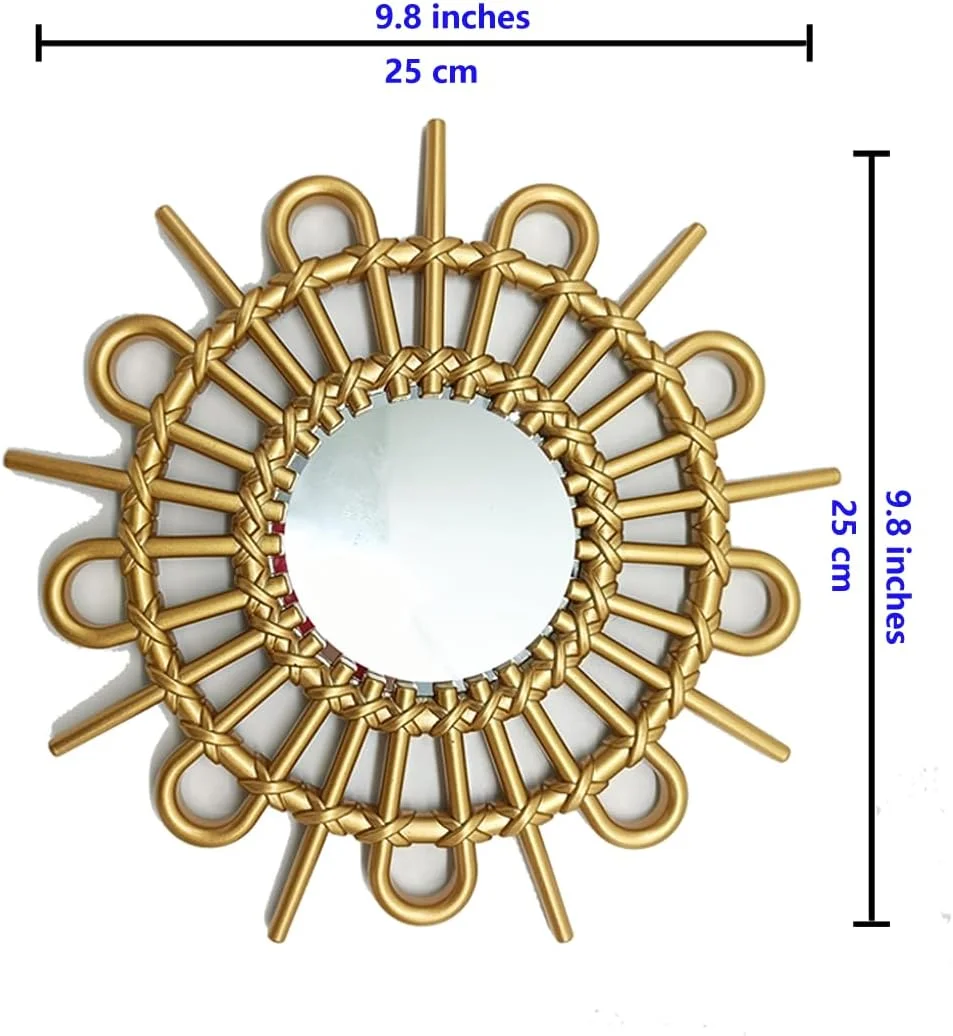 آینه های طلایی MCCXXII برای دیوار، بسته 1 عددی. آینه های گرد. شکل تیغه ای. آینه های تزئینی. آینه های دیواری برای دکوراسیون منزل. قاب های پلاستیکی. آینه های شیشه ای. رنگ طلایی آفتابی. آینه های طلایی MCCXXII برای دیوار، بسته 1 عددی. آینه های گرد. شکل تیغه ای. آینه های تزئینی. آینه های دیواری برای دکوراسیون منزل. قاب های پلاستیکی. آینه های شیشه ای. رنگ طلایی آفتابی.