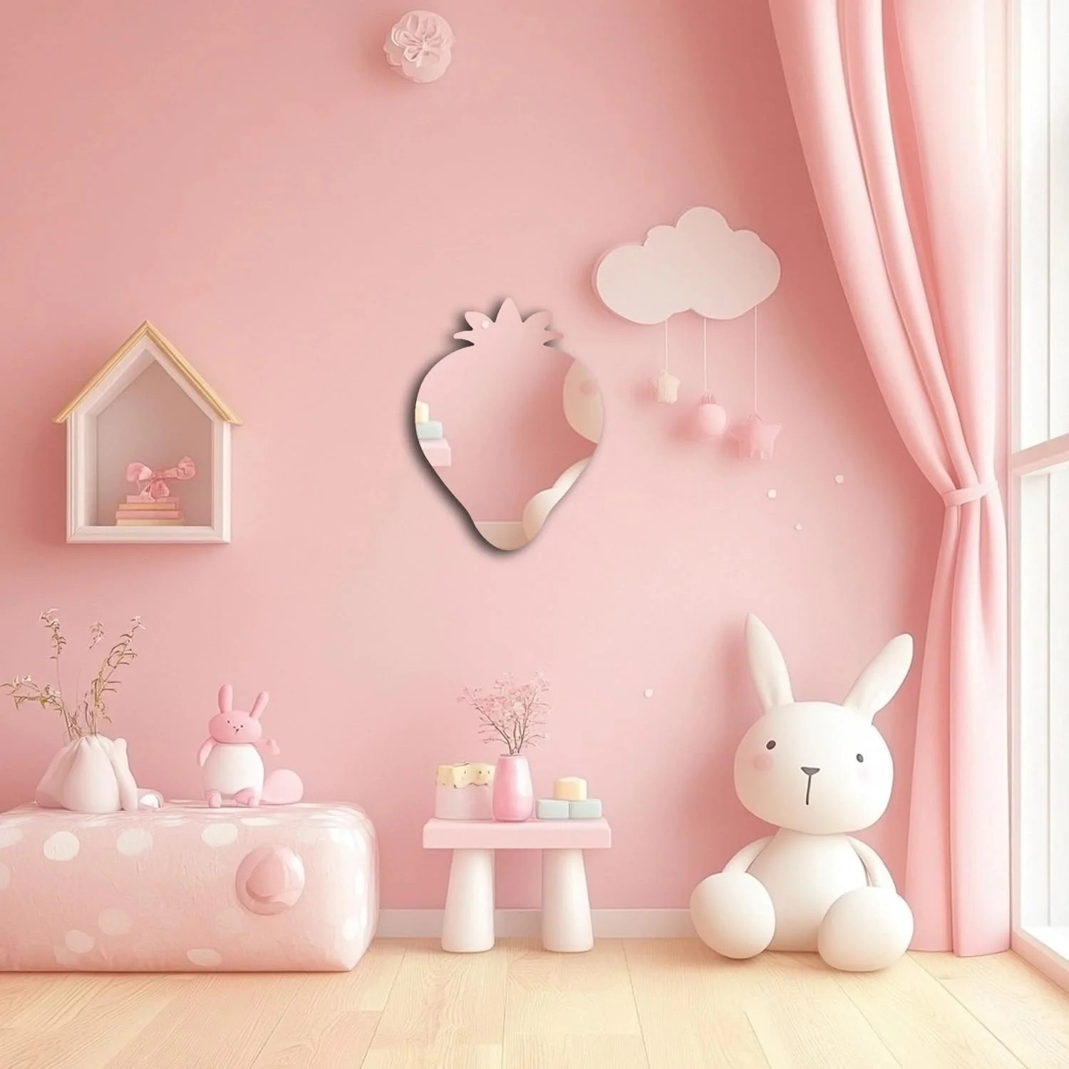 آینه تزئینی توت فرنگی اکرلیک MACGIKMIRO، نشکن، بدون قاب و ضد خرد شدن، مناسب برای دکوراسیون اتاق منزل، هدیه برای کودکان، زنان و مردان آینه تزئینی توت فرنگی اکرلیک MACGIKMIRO، نشکن، بدون قاب و ضد خرد شدن، مناسب برای دکوراسیون اتاق منزل، هدیه برای کودکان، زنان و مردان