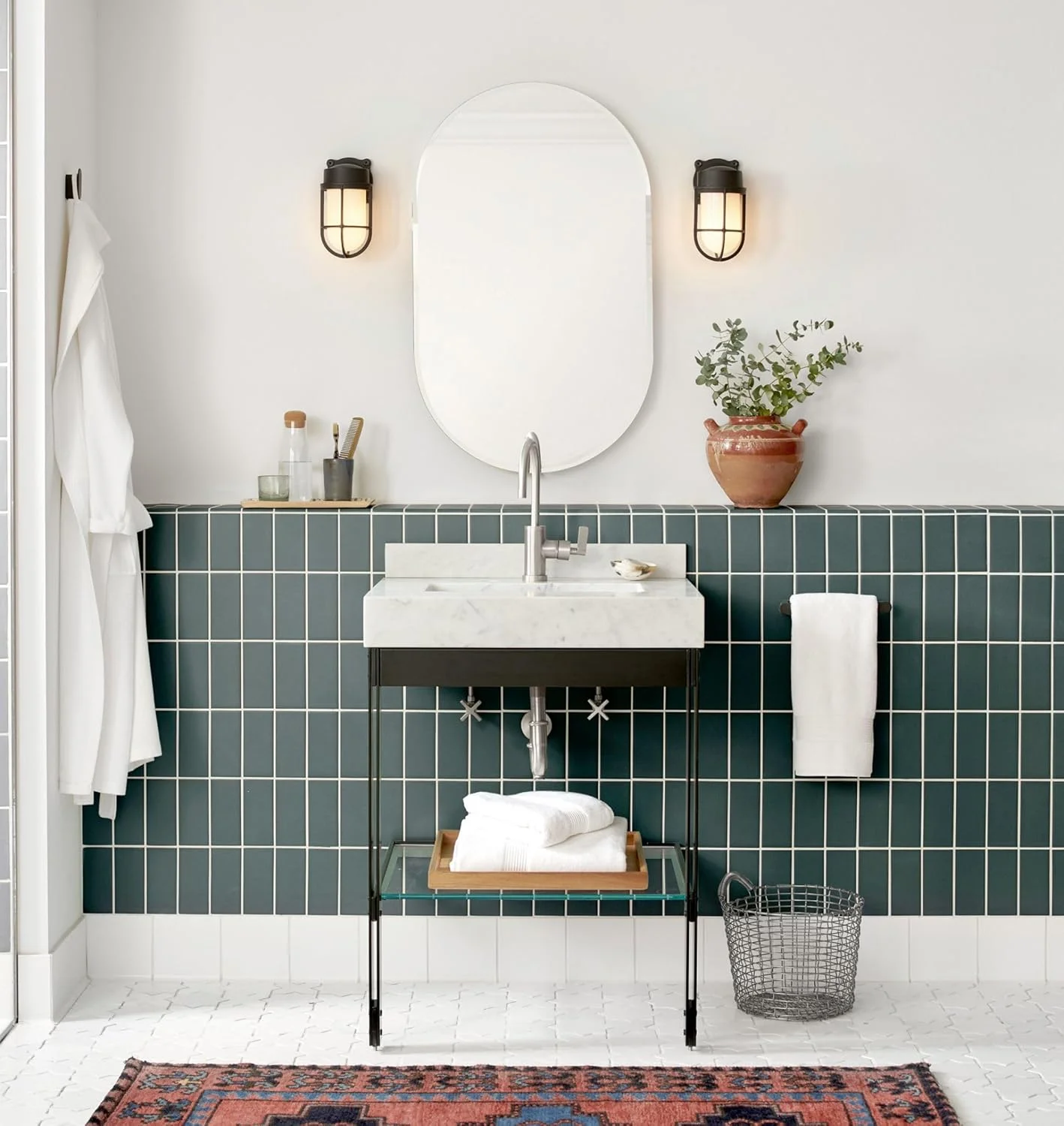 آینه بدون قاب قرصی شکل 40 در 76 سانتی متر | آینه دیواری بیضی مدرن | آینه تزئینی بزرگ برای حمام، اتاق خواب، ورودی | شیشه با لبه پخ دار | آینه دیواری عمودی آینه بدون قاب قرصی شکل 40 در 76 سانتی متر | آینه دیواری بیضی مدرن | آینه تزئینی بزرگ برای حمام، اتاق خواب، ورودی | شیشه با لبه پخ دار | آینه دیواری عمودی