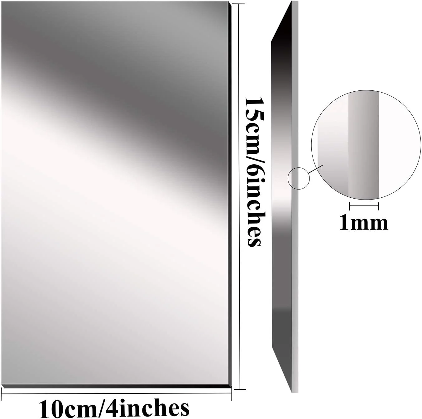 الکووه، بسته 24 عددی آینه های مدرسه، دکور آینه پلاستیکی، ورقه های آینه انعطاف پذیر، کاشی های آینه خود چسب، صفحه آینه نقره ای کارت برای آموزش مدرسه یا دکوراسیون منزل الکووه، بسته 24 عددی آینه های مدرسه، دکور آینه پلاستیکی، ورقه های آینه انعطاف پذیر، کاشی های آینه خود چسب، صفحه آینه نقره ای کارت برای آموزش مدرسه یا دکوراسیون منزل