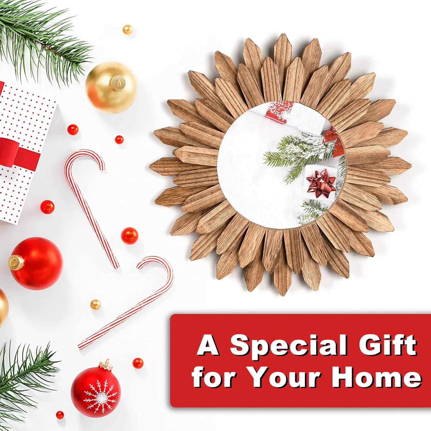 آینه دیواری Emfogo، 30 سانتیمتری، چوبی روستایی، طرح مزرعه، طرح خورشیدی بوهو، دکور دیواری اتاق، دکور خانه برای اتاق خواب، اتاق نشیمن، ورودی (مشکی کربنیزه) آینه دیواری Emfogo، 30 سانتیمتری، چوبی روستایی، طرح مزرعه، طرح خورشیدی بوهو، دکور دیواری اتاق، دکور خانه برای اتاق خواب، اتاق نشیمن، ورودی (مشکی کربنیزه)