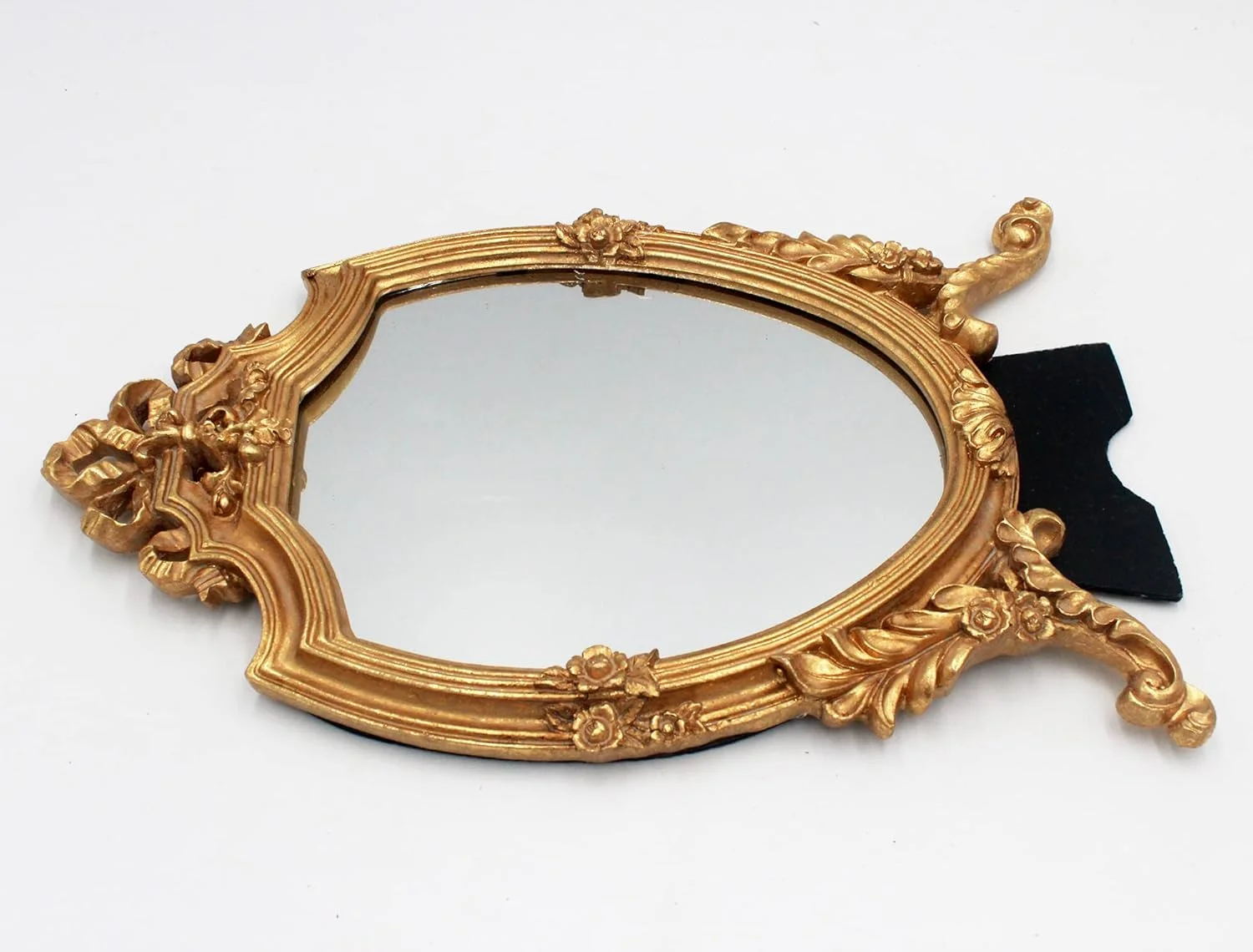 آینه دیواری تزئینی با قاب رزینی طلایی عتیقه Eaoundm، آینه آرایش، آینه های رومیزی، برای دکور اتاق خواب، اتاق نشیمن، میز آرایش، 8.2 عرض x 13 طول اینچ آینه دیواری تزئینی با قاب رزینی طلایی عتیقه Eaoundm، آینه آرایش، آینه های رومیزی، برای دکور اتاق خواب، اتاق نشیمن، میز آرایش، 8.2 عرض x 13 طول اینچ