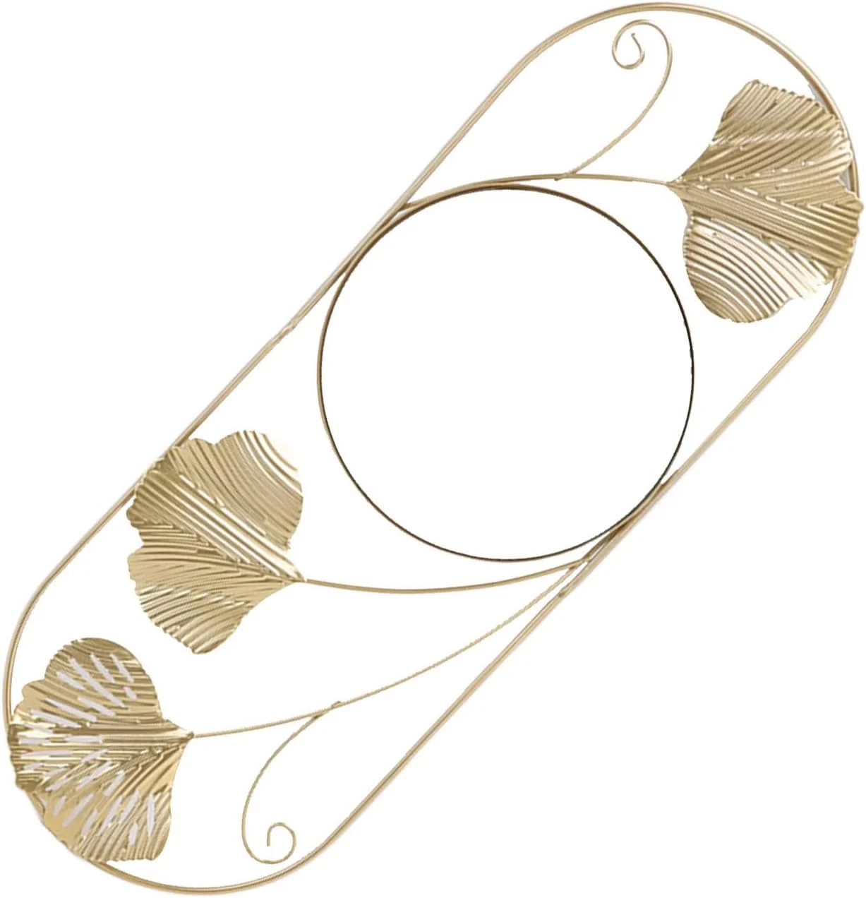 آینه دیواری برگ فلزی Kikumi، آینه تزئینی مدرن و هنری مقاوم در برابر محو شدن برای اتاق خواب، اتاق نشیمن، دفتر کار آینه دیواری برگ فلزی Kikumi، آینه تزئینی مدرن و هنری مقاوم در برابر محو شدن برای اتاق خواب، اتاق نشیمن، دفتر کار