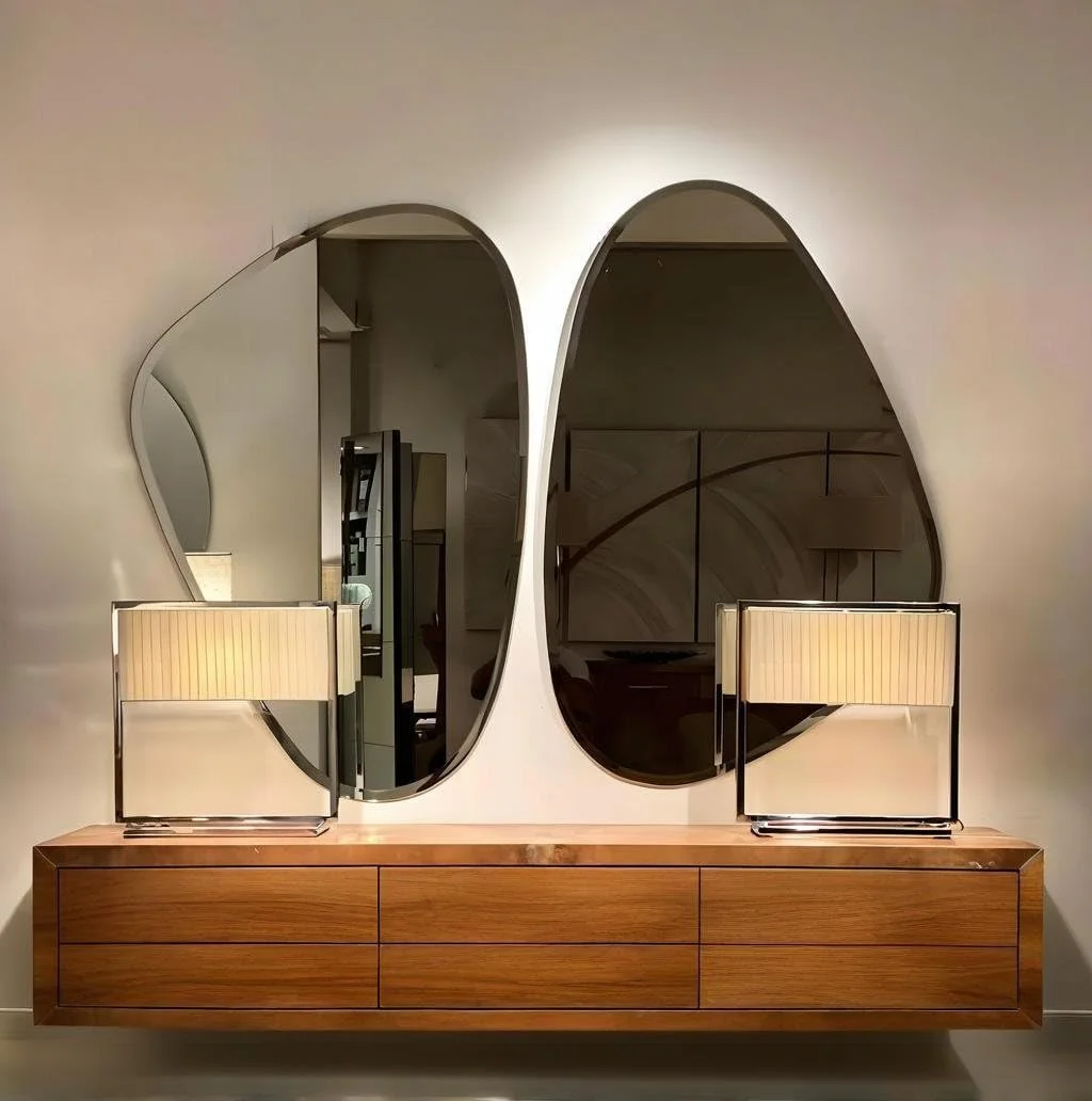 آینه دیواری طرح طاووس VOHJD، ابعاد 76x51 سانتی متر، آینه تزئینی لبه پخ دستی برای اتاق نشیمن و اتاق خواب، بسته بندی مقاوم در برابر شکستن، دکور دیواری بیضی شکل منحصر به فرد آینه دیواری طرح طاووس VOHJD، ابعاد 76x51 سانتی متر، آینه تزئینی لبه پخ دستی برای اتاق نشیمن و اتاق خواب، بسته بندی مقاوم در برابر شکستن، دکور دیواری بیضی شکل منحصر به فرد