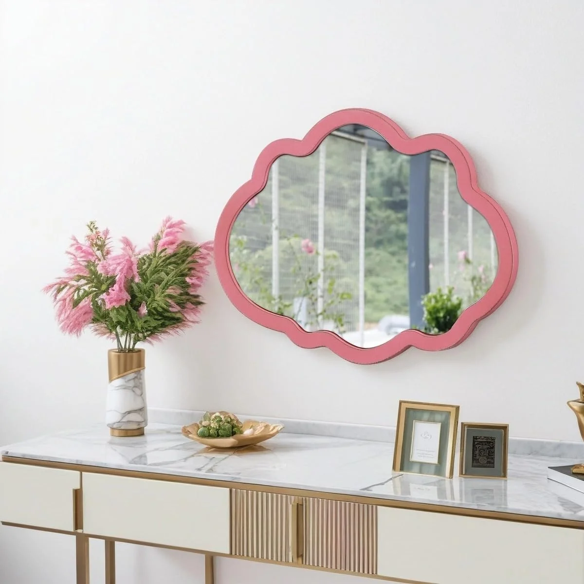 آینه ابری صورتی روستیک سینتوسین، 30 در 40 سانتی متر، آینه های کوچک دست ساز با قاب چوبی رنگ پریده برای دیوار اتاق کودک دخترانه، آینه های تزئینی زیبا برای دکور دیوار اتاق نشیمن، اتاق خواب، ورودی آینه ابری صورتی روستیک سینتوسین، 30 در 40 سانتی متر، آینه های کوچک دست ساز با قاب چوبی رنگ پریده برای دیوار اتاق کودک دخترانه، آینه های تزئینی زیبا برای دکور دیوار اتاق نشیمن، اتاق خواب، ورودی