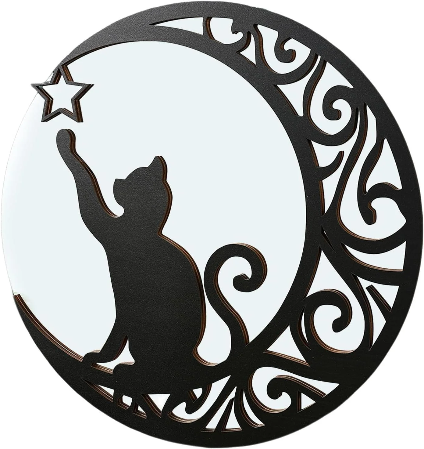 آینه دیواری تزئینی، آینه گوزن و گربه سیاه برای حمام | آینه دیواری تزئینی گوزن و گربه سیاه برای اتاق نشیمن، ناهارخوری، اتاق خواب، ورودی آینه دیواری تزئینی، آینه گوزن و گربه سیاه برای حمام | آینه دیواری تزئینی گوزن و گربه سیاه برای اتاق نشیمن، ناهارخوری، اتاق خواب، ورودی