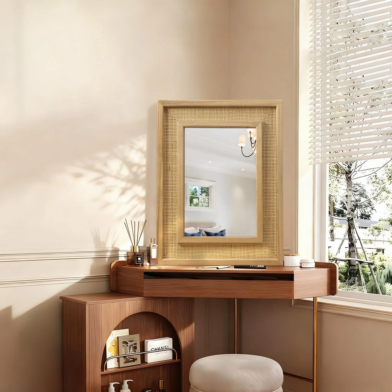 آینه دیواری چوبی JJUUYOU، آینه مستطیلی روستایی با قاب چوبی برای دیوار، حمام، طرح طبیعی خانه های روستایی بزرگ 40x50 سانتی متر، قابلیت آویزان شدن افقی و عمودی، آینه تزئینی آینه دیواری چوبی JJUUYOU، آینه مستطیلی روستایی با قاب چوبی برای دیوار، حمام، طرح طبیعی خانه های روستایی بزرگ 40x50 سانتی متر، قابلیت آویزان شدن افقی و عمودی، آینه تزئینی