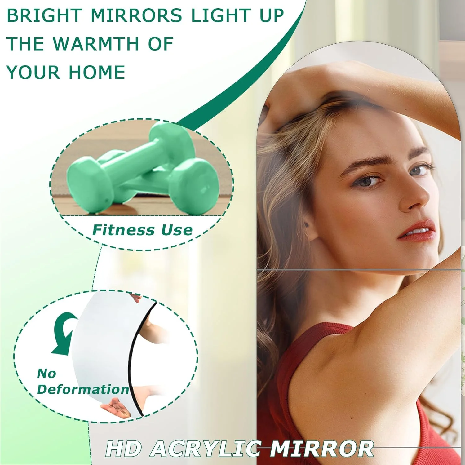 آینه های قدی DONGDA، کاشی های آینه ای اکریلیک برچسب های آینه ای خود چسب، آینه قدی چسبی بلند، کاشی های آینه تمام قد برای دیوارها سالن بدنسازی خانگی (30cmx30cm، 4 قسمت) آینه های قدی DONGDA، کاشی های آینه ای اکریلیک برچسب های آینه ای خود چسب، آینه قدی چسبی بلند، کاشی های آینه تمام قد برای دیوارها سالن بدنسازی خانگی (30cmx30cm، 4 قسمت)