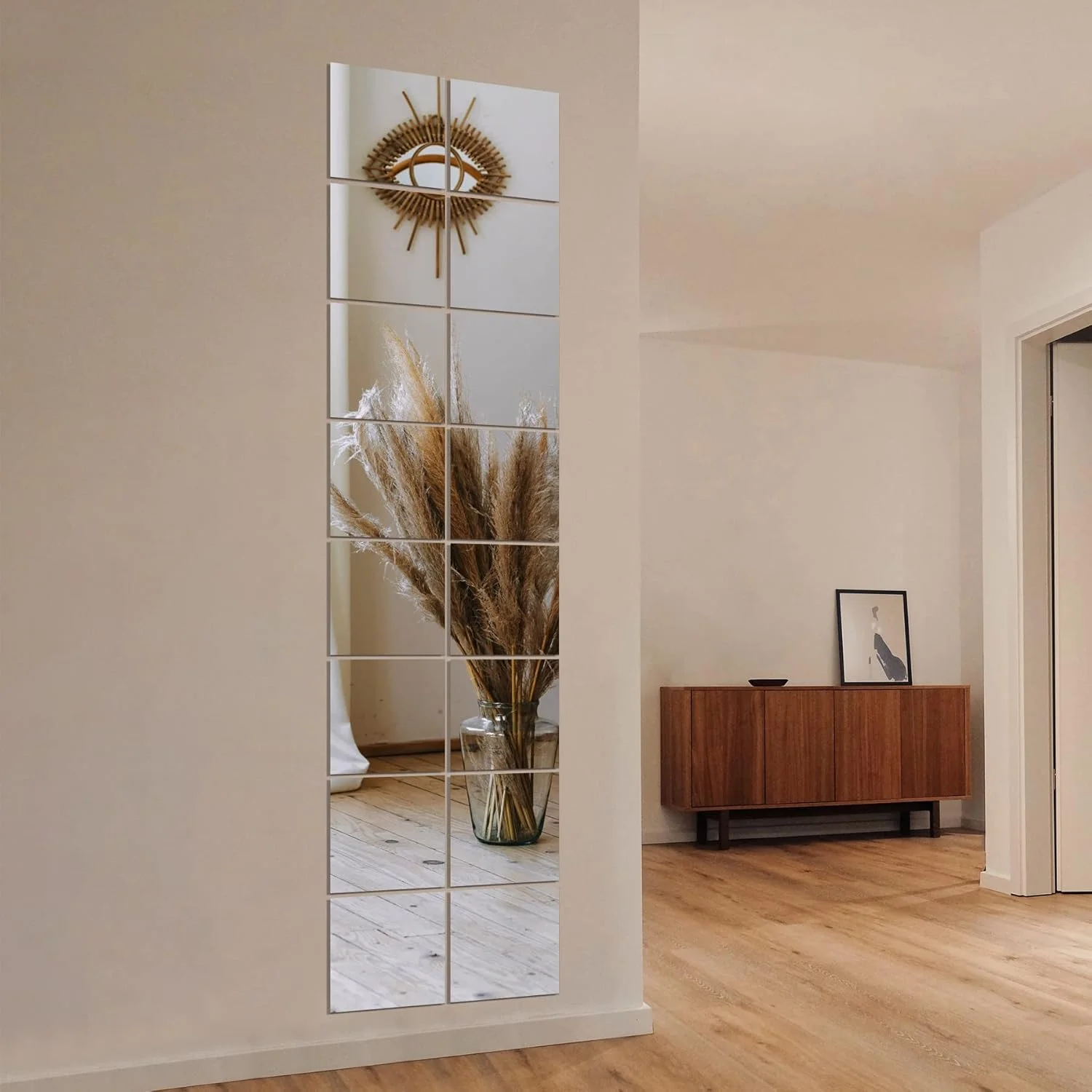 آینه های باشگاه خانگی دلما، کاشی آینه شیشه ای 30.5x30.5 سانتی متر (16 عدد)، آینه دیواری مربع بزرگ برای باشگاه خانگی، اتاق خواب، درب، حمام، مجموعه آینه بدون قاب آینه های باشگاه خانگی دلما، کاشی آینه شیشه ای 30.5x30.5 سانتی متر (16 عدد)، آینه دیواری مربع بزرگ برای باشگاه خانگی، اتاق خواب، درب، حمام، مجموعه آینه بدون قاب