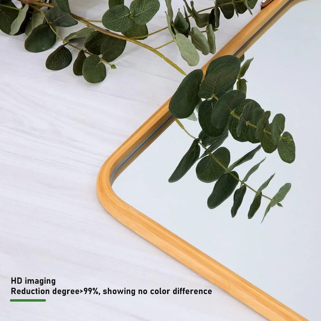 آینه دیواری حمام، آینه آرایشی دیواری، آینه تزئینی با بند، مناسب برای اتاق نشیمن، اتاق خواب، ورودی (رنگ: رنگ چوب، اندازه: 33x40 سانتی متر) آینه دیواری حمام، آینه آرایشی دیواری، آینه تزئینی با بند، مناسب برای اتاق نشیمن، اتاق خواب، ورودی (رنگ: رنگ چوب، اندازه: 33x40 سانتی متر)