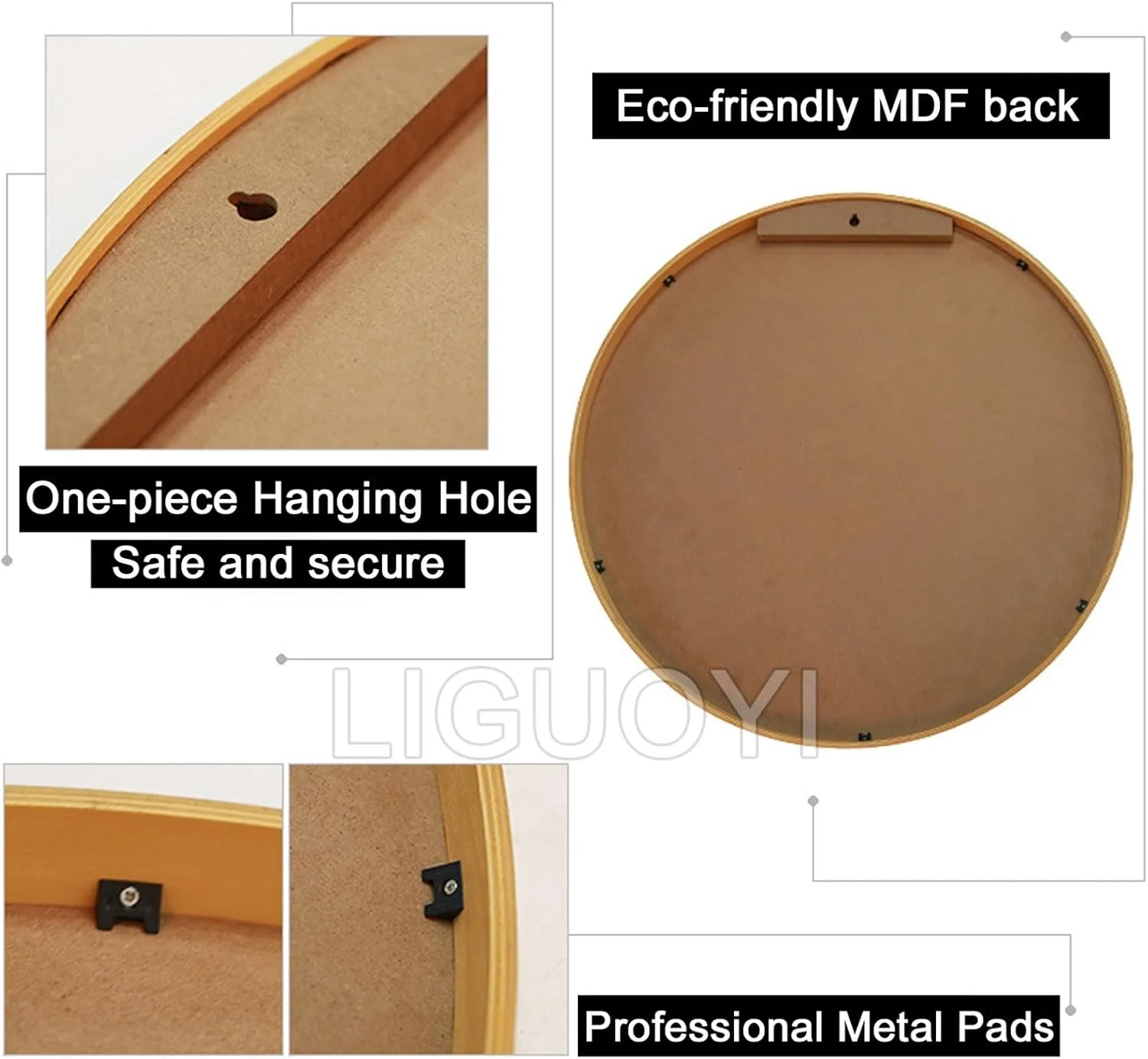 آینه گرد دیواری 40، 50، 60، 70 سانتیمتری، آینه دایرهای چوبی تزئینی برای حمام، آینه دیواری بادوام و زیبا برای اتاق خواب، حمام، ورودی، قهوهای - 60 سانتیمتر طول x 60 سانتیمتر عرض آینه گرد دیواری 40، 50، 60، 70 سانتیمتری، آینه دایرهای چوبی تزئینی برای حمام، آینه دیواری بادوام و زیبا برای اتاق خواب، حمام، ورودی، قهوهای - 60 سانتیمتر طول x 60 سانتیمتر عرض