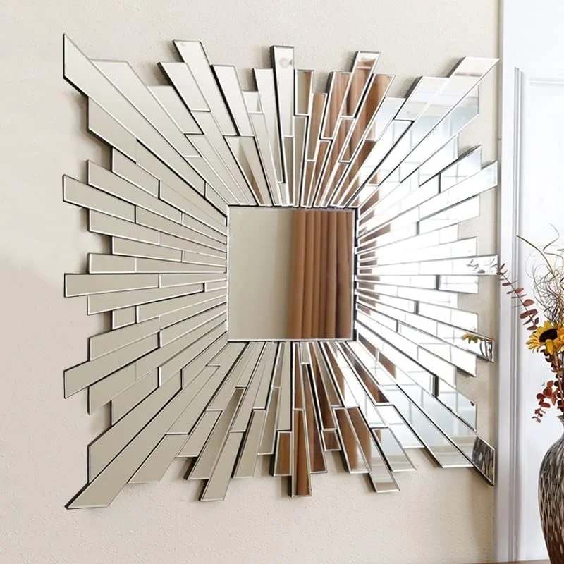 آینه مربعی AQHCGS مناسب حمام، راهرو، آینه تزئینی، اتاق نشیمن، ورودی، دیوار پشتی مبل، آینه آویز دیواری، آینه حمام آینه مربعی AQHCGS مناسب حمام، راهرو، آینه تزئینی، اتاق نشیمن، ورودی، دیوار پشتی مبل، آینه آویز دیواری، آینه حمام