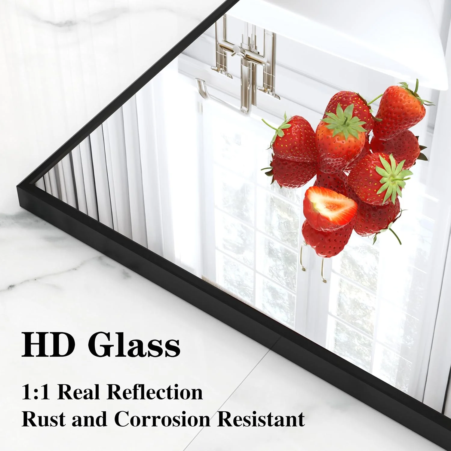 آینه مربعی حمام ANYHI، 71x71 سانتی متر، آینه دیواری برای حمام، آینه دیواری مربعی، آینه روشویی حمام، آینه دیواری با قاب فلزی مشکی، آینه مربعی زاویه راست، آینه روشویی دیواری آینه مربعی حمام ANYHI، 71x71 سانتی متر، آینه دیواری برای حمام، آینه دیواری مربعی، آینه روشویی حمام، آینه دیواری با قاب فلزی مشکی، آینه مربعی زاویه راست، آینه روشویی دیواری