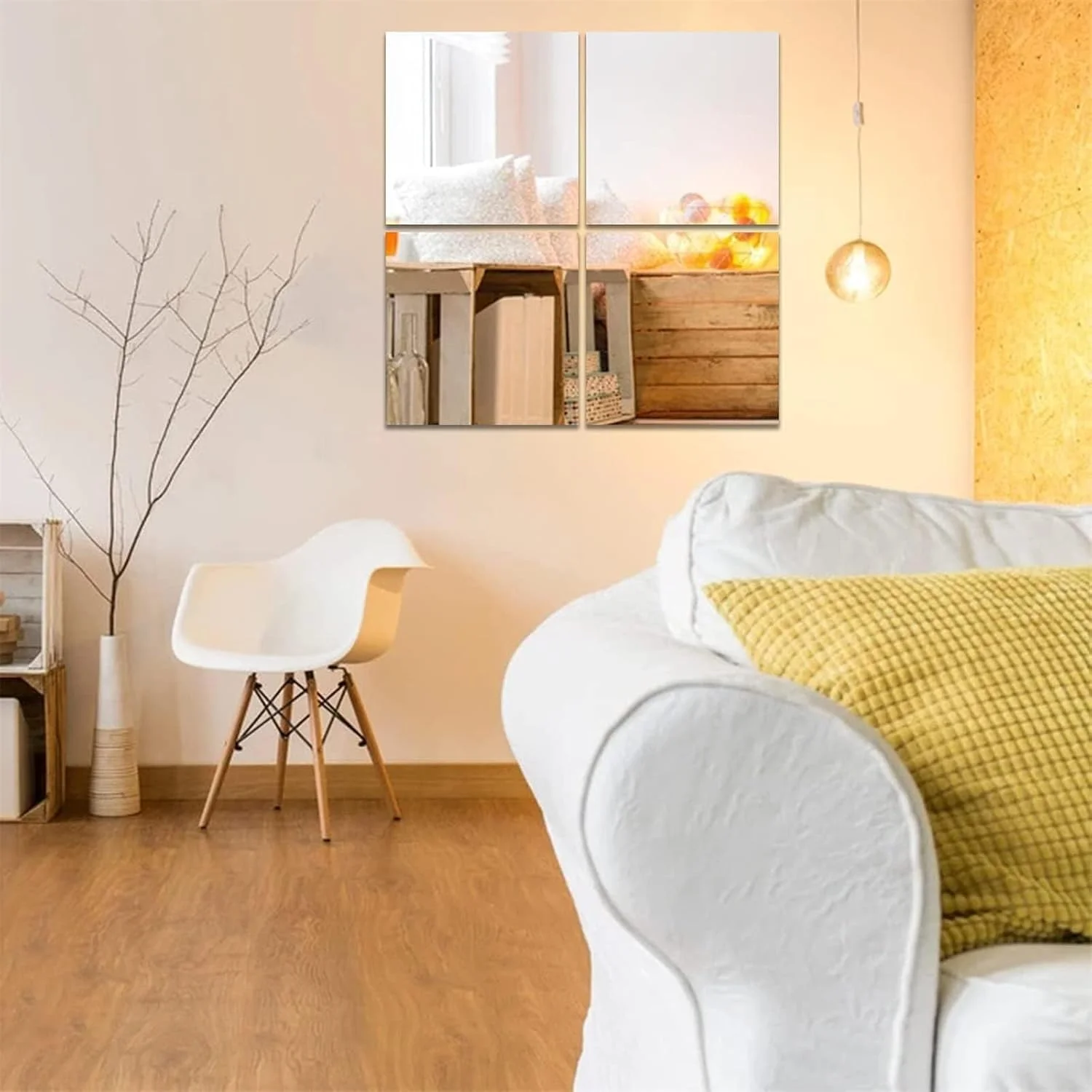 کاشی آینه ای اکریلیک Aputue، بسته 4 عددی برچسب دیواری آینه ای انعطاف پذیر، کاشی آینه ای ایمن برای کودک برای اتاق کودک و اتاق بازی، آینه تمام قد چسبی برای طراحی داخلی RV و کمپر (30 × 30 سانتی متر) کاشی آینه ای اکریلیک Aputue، بسته 4 عددی برچسب دیواری آینه ای انعطاف پذیر، کاشی آینه ای ایمن برای کودک برای اتاق کودک و اتاق بازی، آینه تمام قد چسبی برای طراحی داخلی RV و کمپر (30 × 30 سانتی متر)