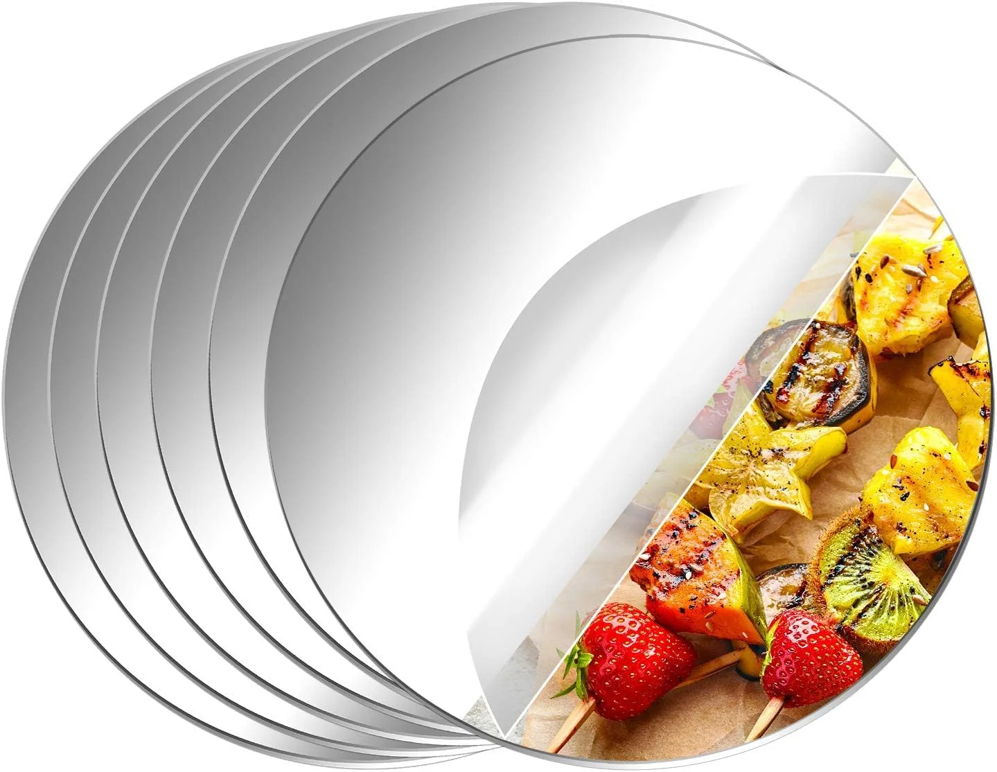 آینه های گرد اکریلیک خود چسب 6 عددی، صفحه غیر شیشه ای، ورق های پلاستیکی انعطاف پذیر، استیکرهای دیواری آینه کوچک بدون قاب برای دکوراسیون دیوار خانه یا میز عروسی آینه های گرد اکریلیک خود چسب 6 عددی، صفحه غیر شیشه ای، ورق های پلاستیکی انعطاف پذیر، استیکرهای دیواری آینه کوچک بدون قاب برای دکوراسیون دیوار خانه یا میز عروسی