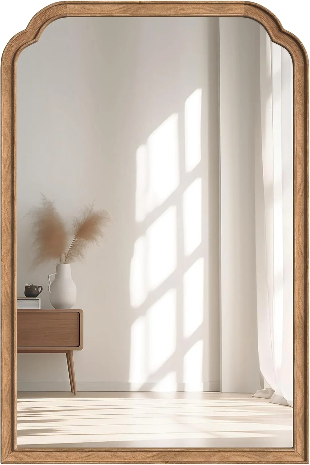 آینه حمام چوبی جامد Acovy با ابعاد 50x75 سانتیمتر، شیشه حرارت دیده، مناسب نصب دیواری، آینه دیواری با قاب چوبی روستیک، تزئینی برای ورودی، آینه اتاق نشیمن، اتاق خواب، آینه روشویی، قهوهای آینه حمام چوبی جامد Acovy با ابعاد 50x75 سانتیمتر، شیشه حرارت دیده، مناسب نصب دیواری، آینه دیواری با قاب چوبی روستیک، تزئینی برای ورودی، آینه اتاق نشیمن، اتاق خواب، آینه روشویی، قهوهای