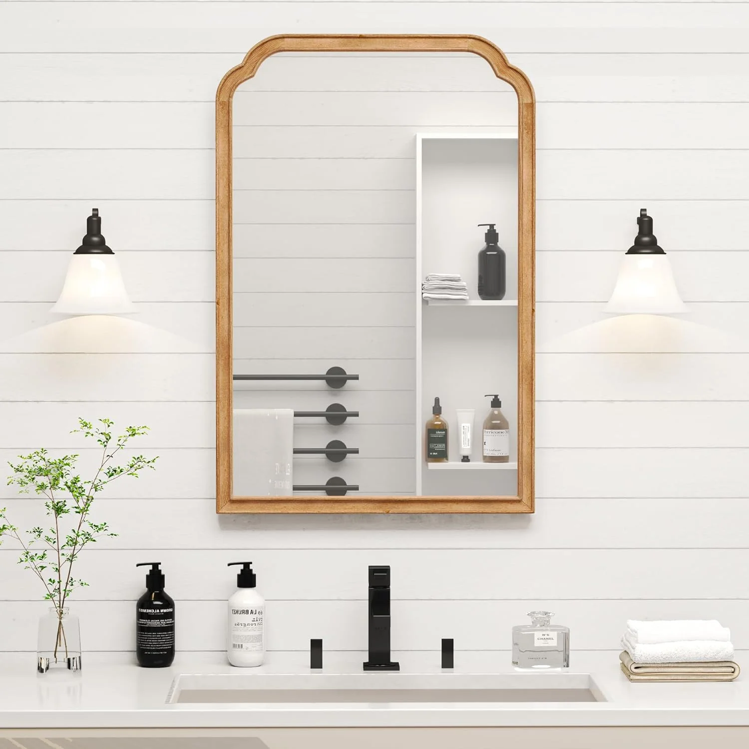 آینه حمام چوبی جامد Acovy با ابعاد 50x75 سانتیمتر، شیشه حرارت دیده، مناسب نصب دیواری، آینه دیواری با قاب چوبی روستیک، تزئینی برای ورودی، آینه اتاق نشیمن، اتاق خواب، آینه روشویی، قهوهای آینه حمام چوبی جامد Acovy با ابعاد 50x75 سانتیمتر، شیشه حرارت دیده، مناسب نصب دیواری، آینه دیواری با قاب چوبی روستیک، تزئینی برای ورودی، آینه اتاق نشیمن، اتاق خواب، آینه روشویی، قهوهای