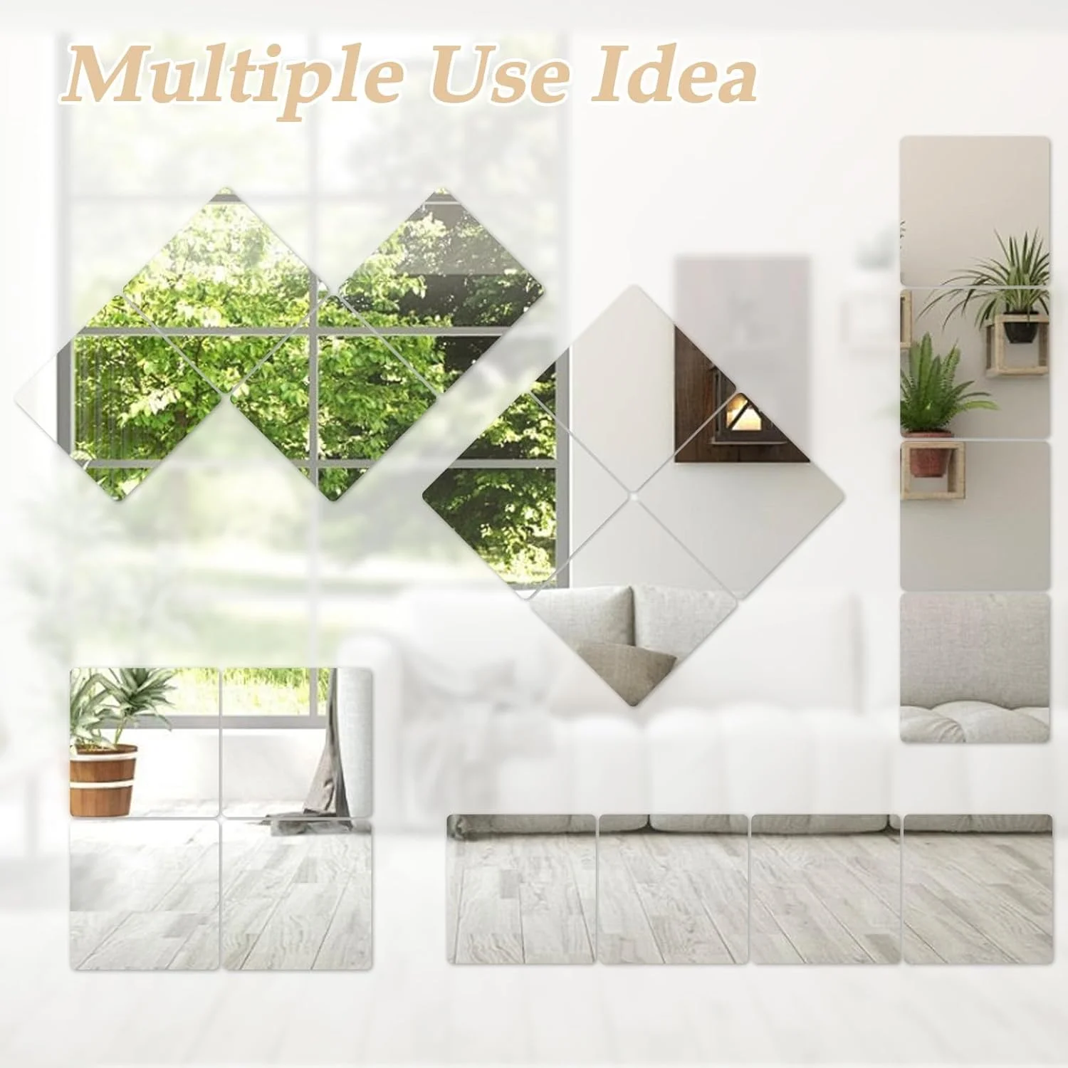 آینه اکریلیک خود چسب Abyssaly، کاشی های آینه پلاستیکی انعطاف پذیر برای دیوار، استیکرهای بدون قاب و غیر شیشه ای Espejos تمام قد برای اتاق خواب، سالن ورزشی خانگی، درب، بسته 4 عددی، 7.87" x 7.87" آینه اکریلیک خود چسب Abyssaly، کاشی های آینه پلاستیکی انعطاف پذیر برای دیوار، استیکرهای بدون قاب و غیر شیشه ای Espejos تمام قد برای اتاق خواب، سالن ورزشی خانگی، درب، بسته 4 عددی، 7.87" x 7.87"