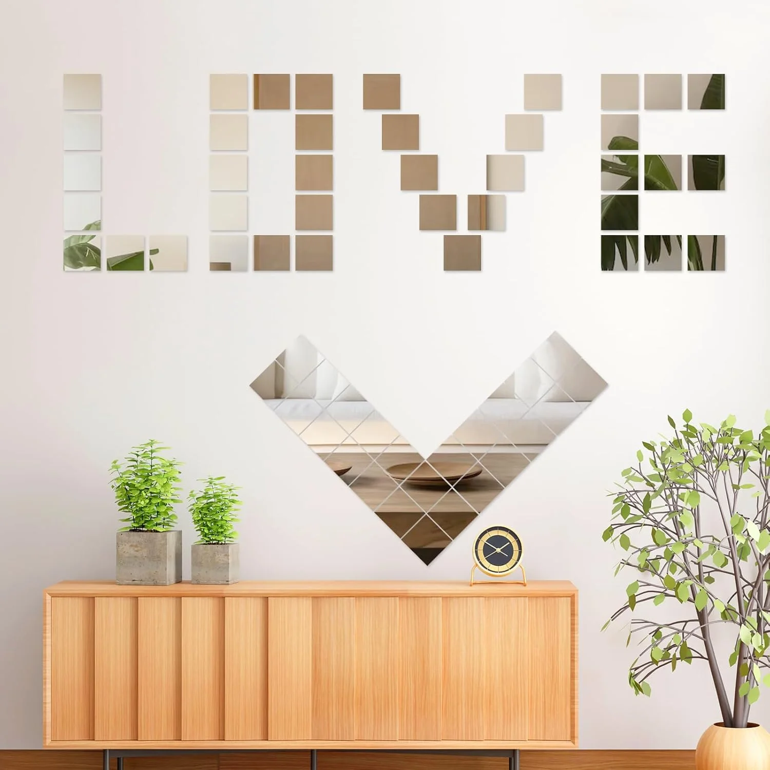 25 عدد آینه مربعی اکریلیک سایز کوچک 3x3 اینچ، آینه های مربعی کوچک چسبی، کاشی های آینه ای اکریلیک غیر شیشه ای، ورق آینه ای اکریلیک، استیکرهای دیواری آینه ای اکریلیک برای صنایع دستی و لوازم پروژه های DIY