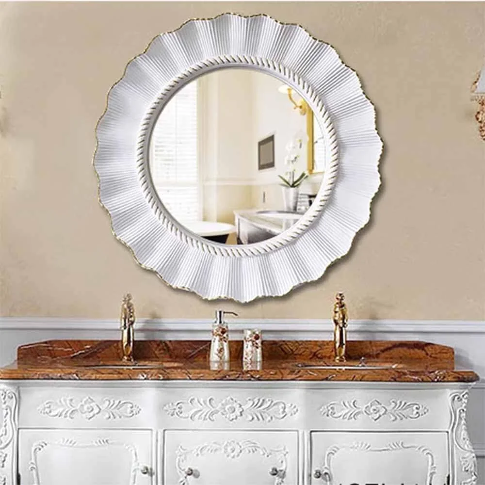 آینه آرایشی عتیقه برای حمام، آینه دیواری گرد و گلدار با طرح قدیمی، 85 سانتی متر، آینه تزئینی بزرگ با قاب PU مناسب اتاق خواب، نشیمن، ورودی (D، 85 سانتی متر) آینه آرایشی عتیقه برای حمام، آینه دیواری گرد و گلدار با طرح قدیمی، 85 سانتی متر، آینه تزئینی بزرگ با قاب PU مناسب اتاق خواب، نشیمن، ورودی (D، 85 سانتی متر)