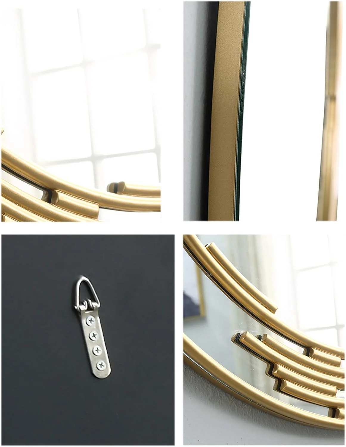 آینه دیواری تزئینی ABHJKLM، آینه دیواری خلاقانه نوردیک برای حمام، آینه آویز دیواری برای ایوان، هنر، میز غذاخوری، میز آرایش جانبی آینه دیواری تزئینی ABHJKLM، آینه دیواری خلاقانه نوردیک برای حمام، آینه آویز دیواری برای ایوان، هنر، میز غذاخوری، میز آرایش جانبی