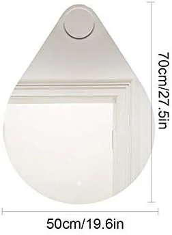 آینه آرایشی LED دیواری ABHJKLM، مناسب حمام و میز آرایش، آینه دکوراتیو با کلید لمسی و نور قابل تنظیم (60x80 سانتی متر) آینه آرایشی LED دیواری ABHJKLM، مناسب حمام و میز آرایش، آینه دکوراتیو با کلید لمسی و نور قابل تنظیم (60x80 سانتی متر)