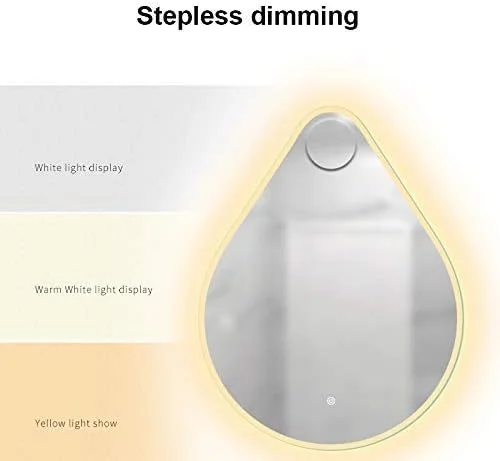 آینه آرایشی LED دیواری ABHJKLM، مناسب حمام و میز آرایش، آینه دکوراتیو با کلید لمسی و نور قابل تنظیم (60x80 سانتی متر) آینه آرایشی LED دیواری ABHJKLM، مناسب حمام و میز آرایش، آینه دکوراتیو با کلید لمسی و نور قابل تنظیم (60x80 سانتی متر)