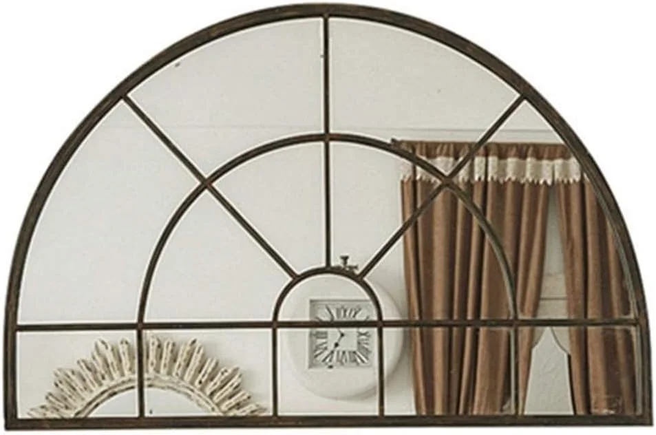 آینه دیواری تزئینی زیرزمین ABHJKLM با طراحی پنجره عتیقه، آینه بزرگ با قاب فلزی قدیمی، قابل نصب روی دیوار آینه دیواری تزئینی زیرزمین ABHJKLM با طراحی پنجره عتیقه، آینه بزرگ با قاب فلزی قدیمی، قابل نصب روی دیوار