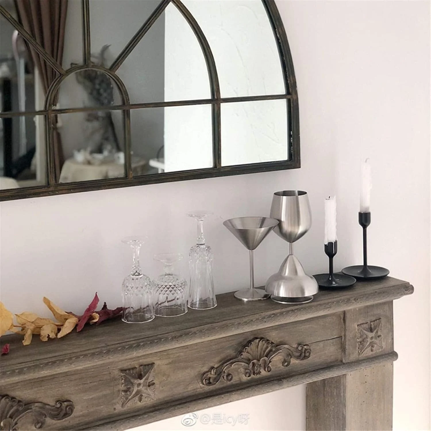 آینه دیواری تزئینی زیرزمین ABHJKLM با طراحی پنجره عتیقه، آینه بزرگ با قاب فلزی قدیمی، قابل نصب روی دیوار آینه دیواری تزئینی زیرزمین ABHJKLM با طراحی پنجره عتیقه، آینه بزرگ با قاب فلزی قدیمی، قابل نصب روی دیوار