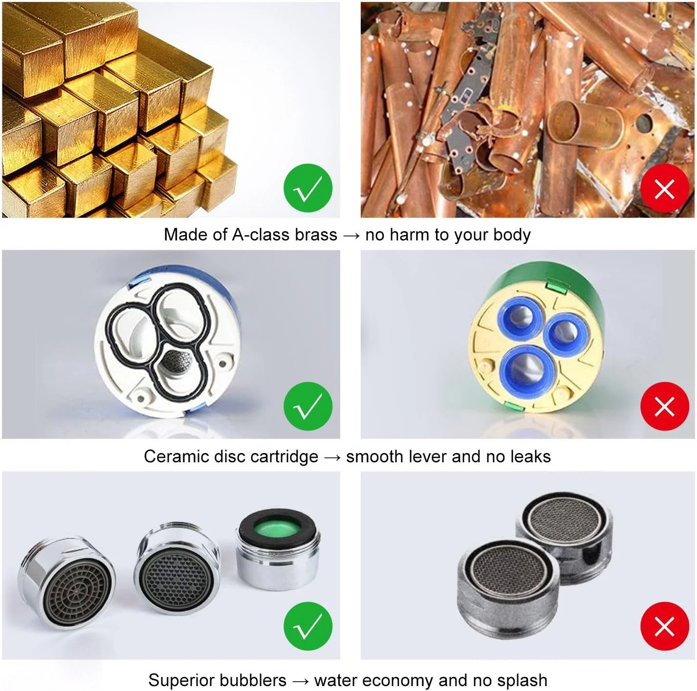 شیر آشپزخانه هپی لایف، تک اهرمی با خروجی چرخان بلند، شیر تک پایه، بدنه برنجی جامد با روکش کروم شیر آشپزخانه هپی لایف، تک اهرمی با خروجی چرخان بلند، شیر تک پایه، بدنه برنجی جامد با روکش کروم
