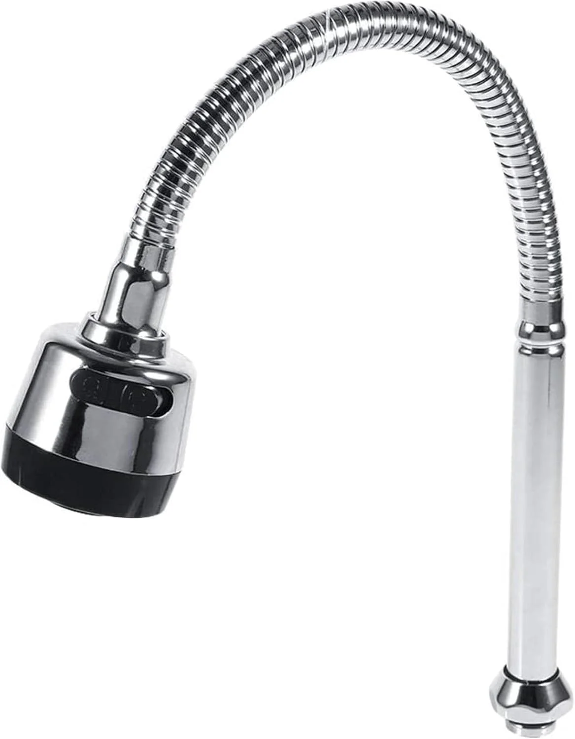 شیر آشپزخانه سینک ظرفشویی با لوله چرخان 360 درجه از جنس استنلس استیل 304، اتصالات لوله، دمای قابل تنظیم، اتصال تک دسته