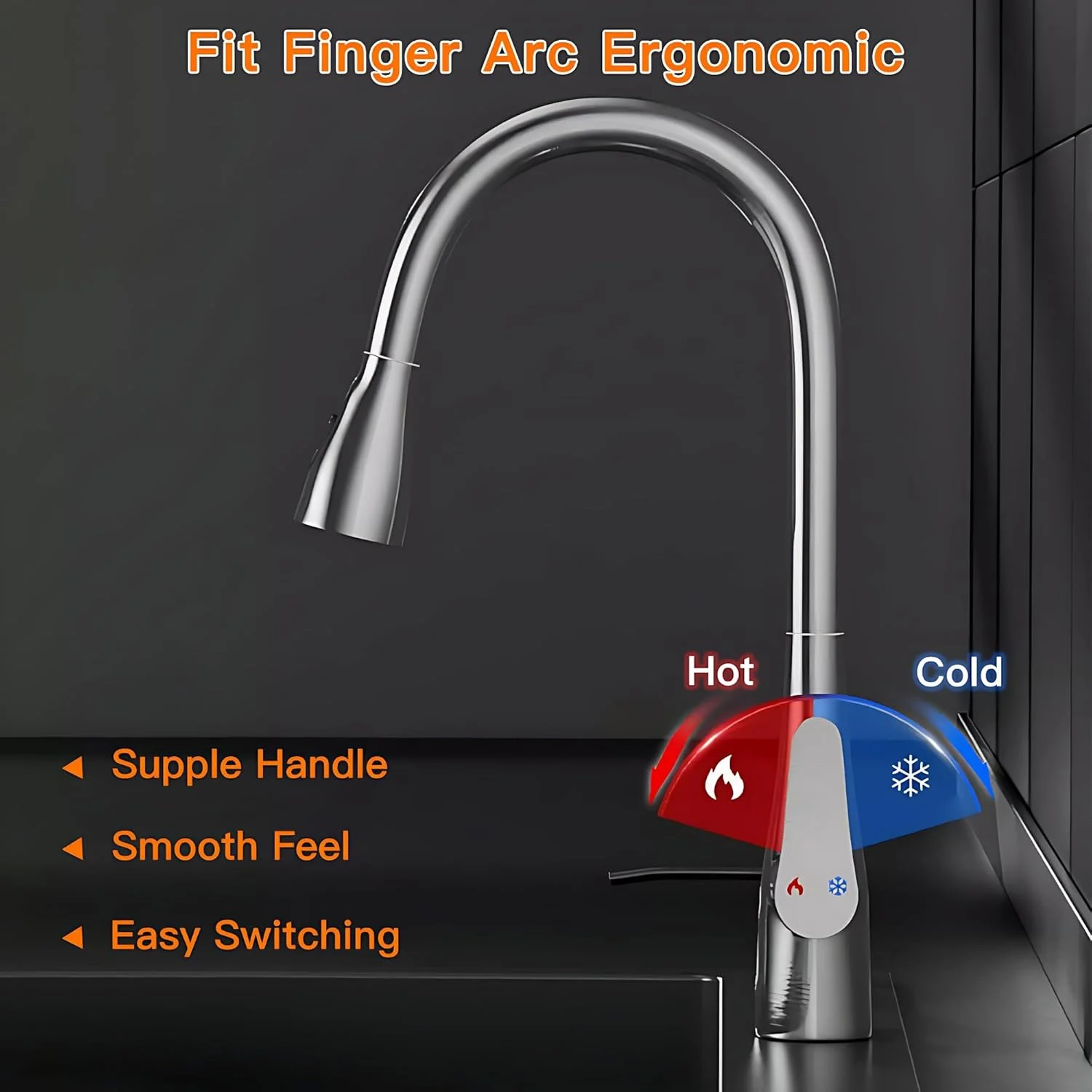 شیر آشپزخانه Uoexziyi با اسپری کشویی 60 سانتی متری، شیر سینک آشپزخانه استیل ضد زنگ تک اهرمی، شیر سینک آشپزخانه قوس دار 360 درجه با 3 حالت اسپری برای خانه، دفتر، هتل (خاکستری تفنگی) شیر آشپزخانه Uoexziyi با اسپری کشویی 60 سانتی متری، شیر سینک آشپزخانه استیل ضد زنگ تک اهرمی، شیر سینک آشپزخانه قوس دار 360 درجه با 3 حالت اسپری برای خانه، دفتر، هتل (خاکستری تفنگی)