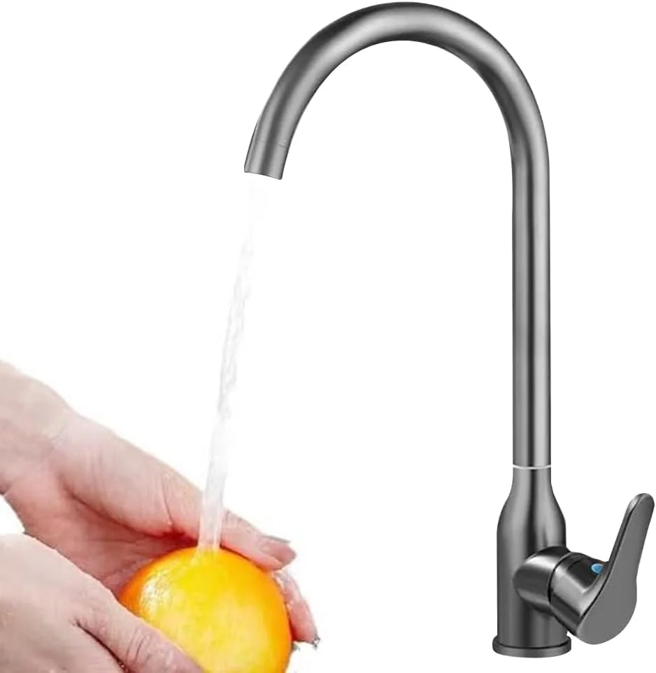 شیر آشپزخانه، شیر سینک مدرن تک دستگیره با قوس بلند گردن غازی، استیل ضد زنگ با قابلیت چرخش 360 درجه، شیر آشپزخانه تجاری مدرن شیر آشپزخانه، شیر سینک مدرن تک دستگیره با قوس بلند گردن غازی، استیل ضد زنگ با قابلیت چرخش 360 درجه، شیر آشپزخانه تجاری مدرن