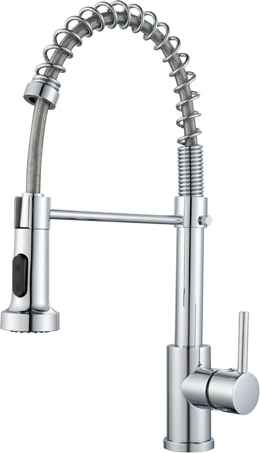 شیر آشپزخانه حرفه ای BRIMIX، روکش کروم، شیر ظرفشویی فنری با طراحی فنری، شیر مخلوط کن سینک استیل ضد زنگ شیر آشپزخانه حرفه ای BRIMIX، روکش کروم، شیر ظرفشویی فنری با طراحی فنری، شیر مخلوط کن سینک استیل ضد زنگ