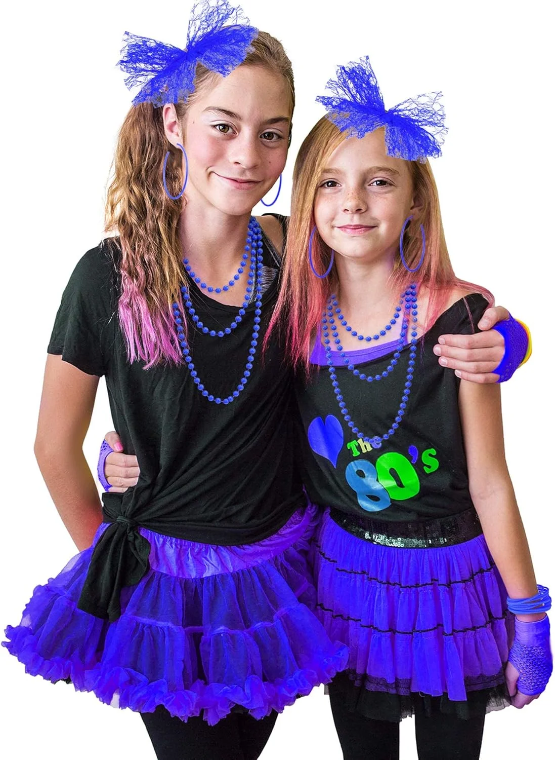 اکسسوری لباس مهمانی دهه 80 شامل هدبند توری، گوشواره، دستکش توری، گردنبند و دستبند برای مهمانی های رترو (آبی سلطنتی) اکسسوری لباس مهمانی دهه 80 شامل هدبند توری، گوشواره، دستکش توری، گردنبند و دستبند برای مهمانی های رترو (آبی سلطنتی)