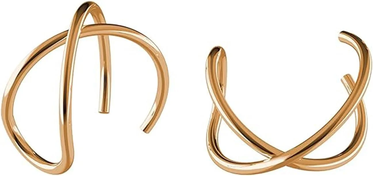 ست گوشواره های بدون سوراخ اکسفور، طلای 14 عیار، حلقه های هلیکس قابل تنظیم برای مردان و زنان، جواهرات مینیمالیستی گیره ای غضروفی، هدیه ای ایده آل برای روز ولنتاین